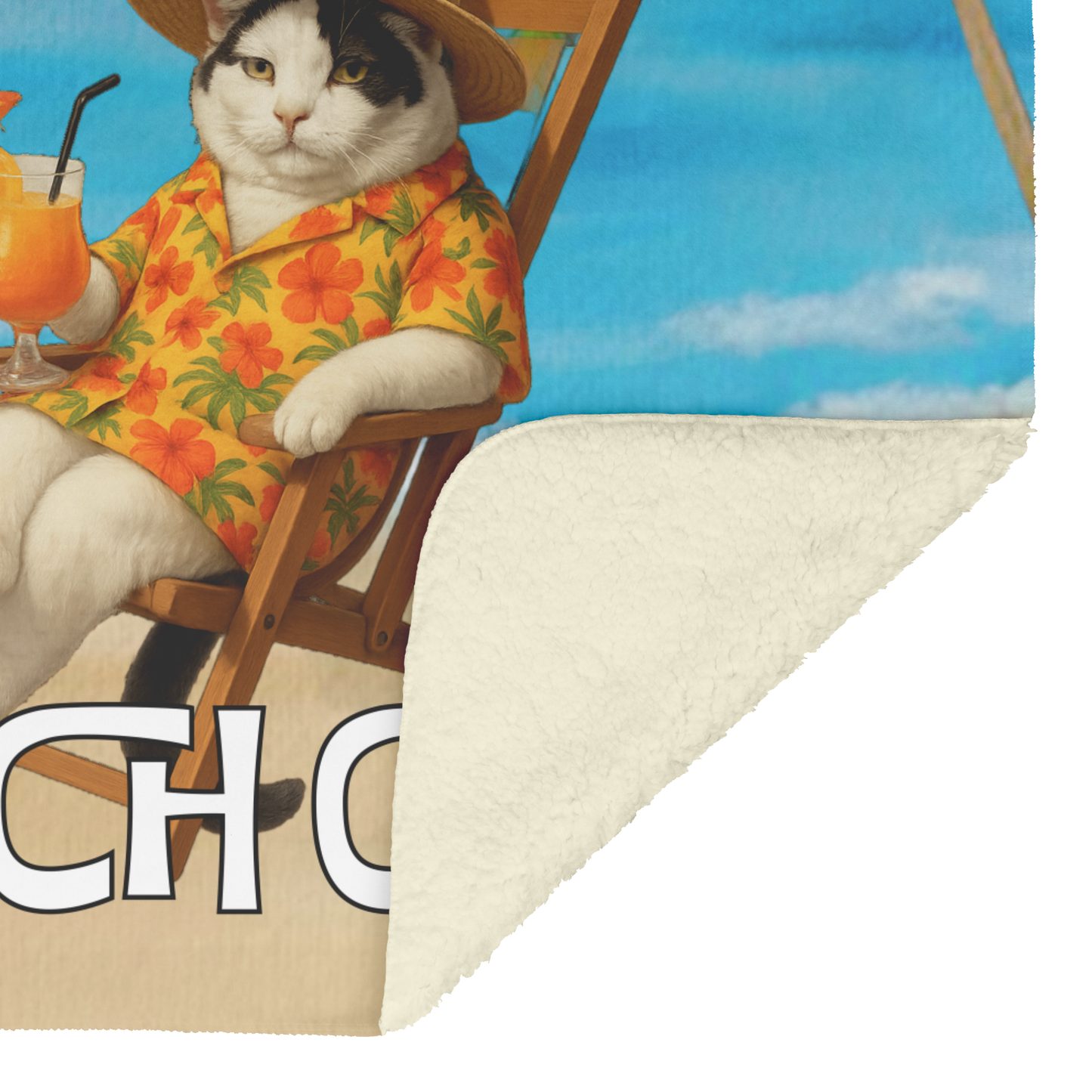Salty Dudes and Salty Babes Beach Club Personalized Sherpa/Fleece Blanket 60x80