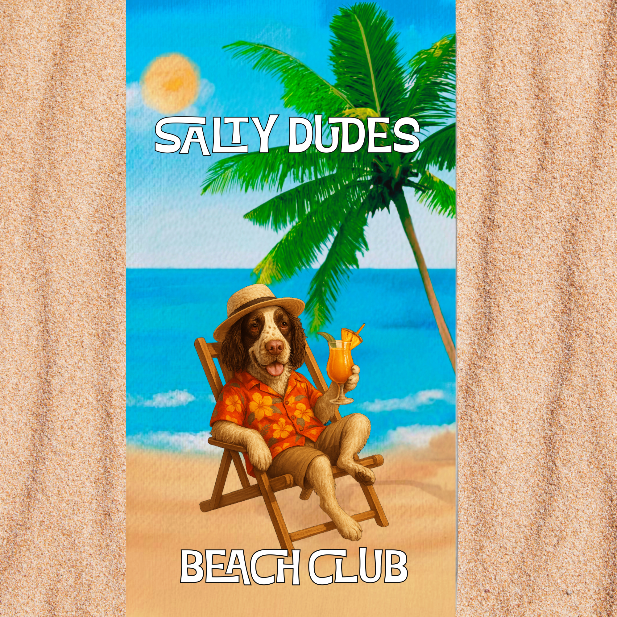 Salty Babes/Salty Dudes Personalized Beach Towel 30x60