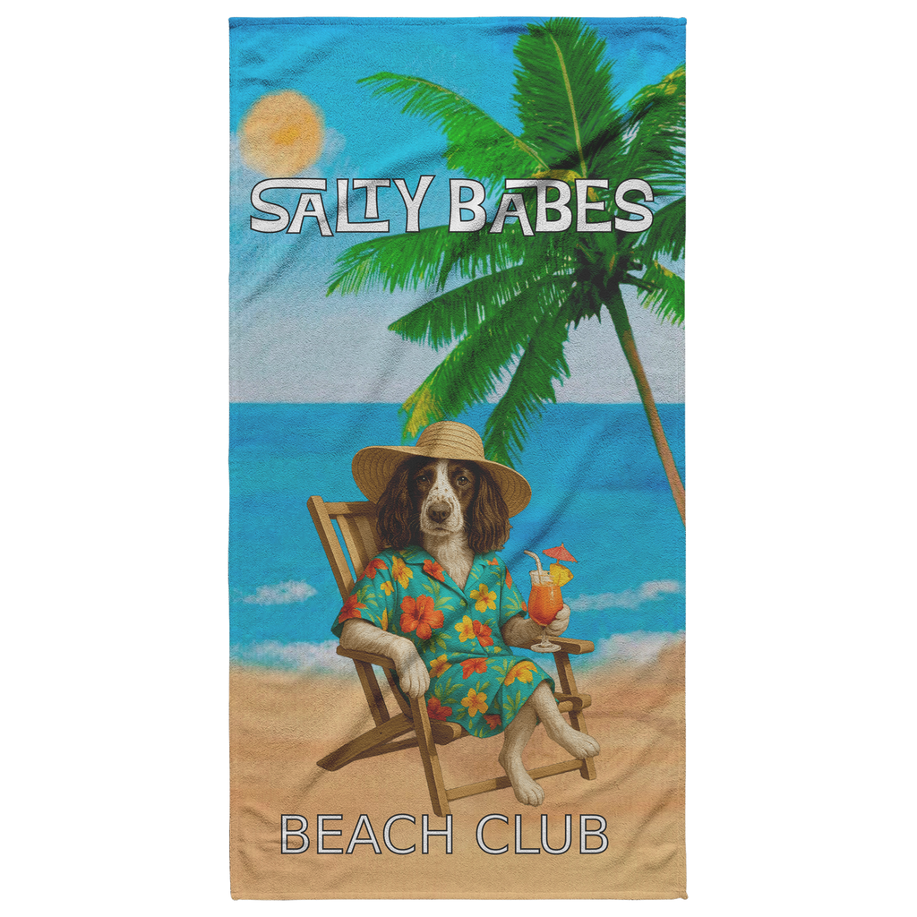Salty Babes/Salty Dudes Personalized Beach Towel 30x60