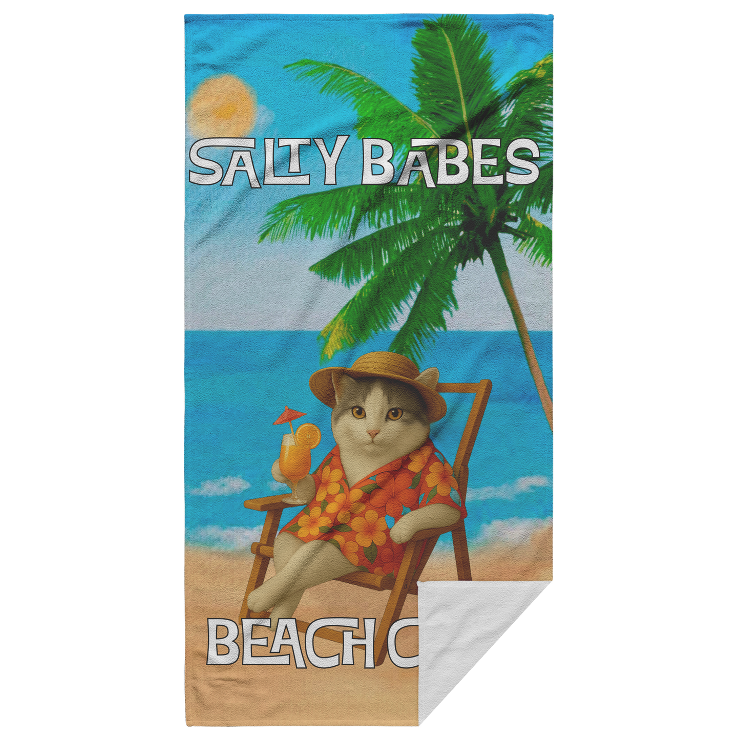 Salty Babes/Salty Dudes Personalized Beach Towel 30x60