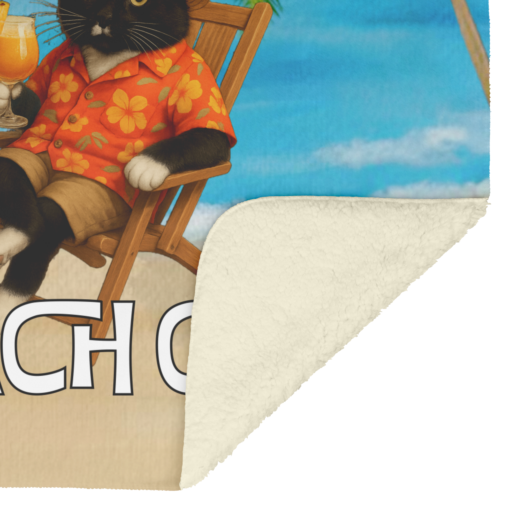 Salty Dudes and Salty Babes Beach Club Personalized Sherpa/Fleece Blanket  60x80