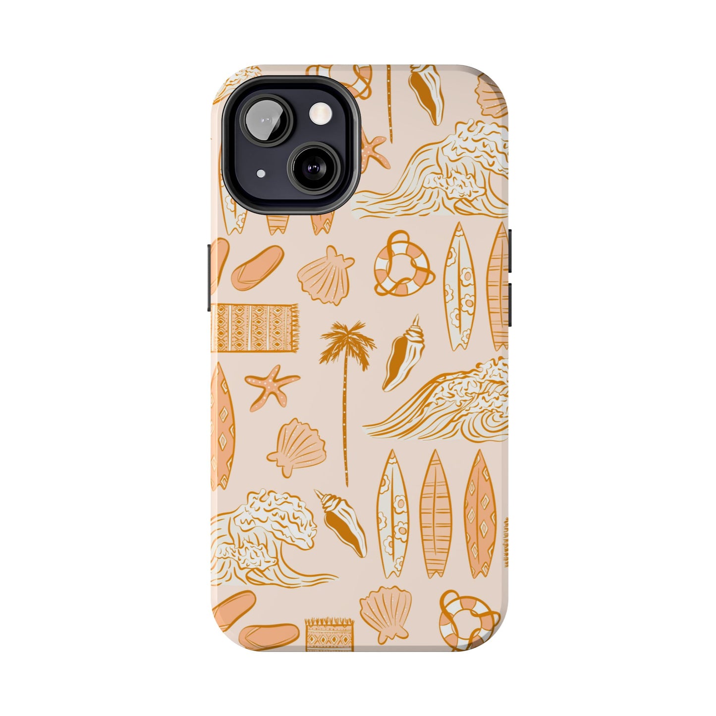 Surfboard Pattern Cell Phone Case