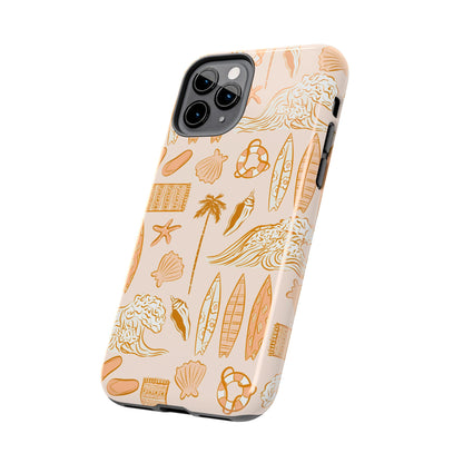 Surfboard Pattern Cell Phone Case