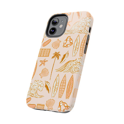 Surfboard Pattern Cell Phone Case