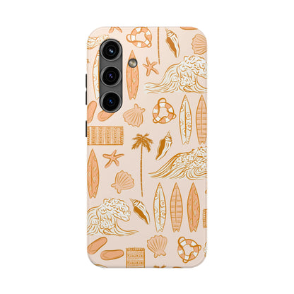 Surfboard Pattern Cell Phone Case