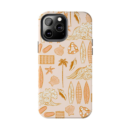 Surfboard Pattern Cell Phone Case