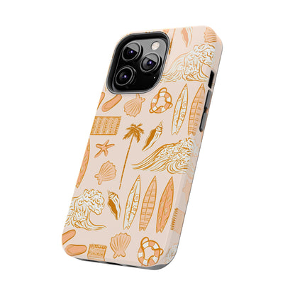 Surfboard Pattern Cell Phone Case