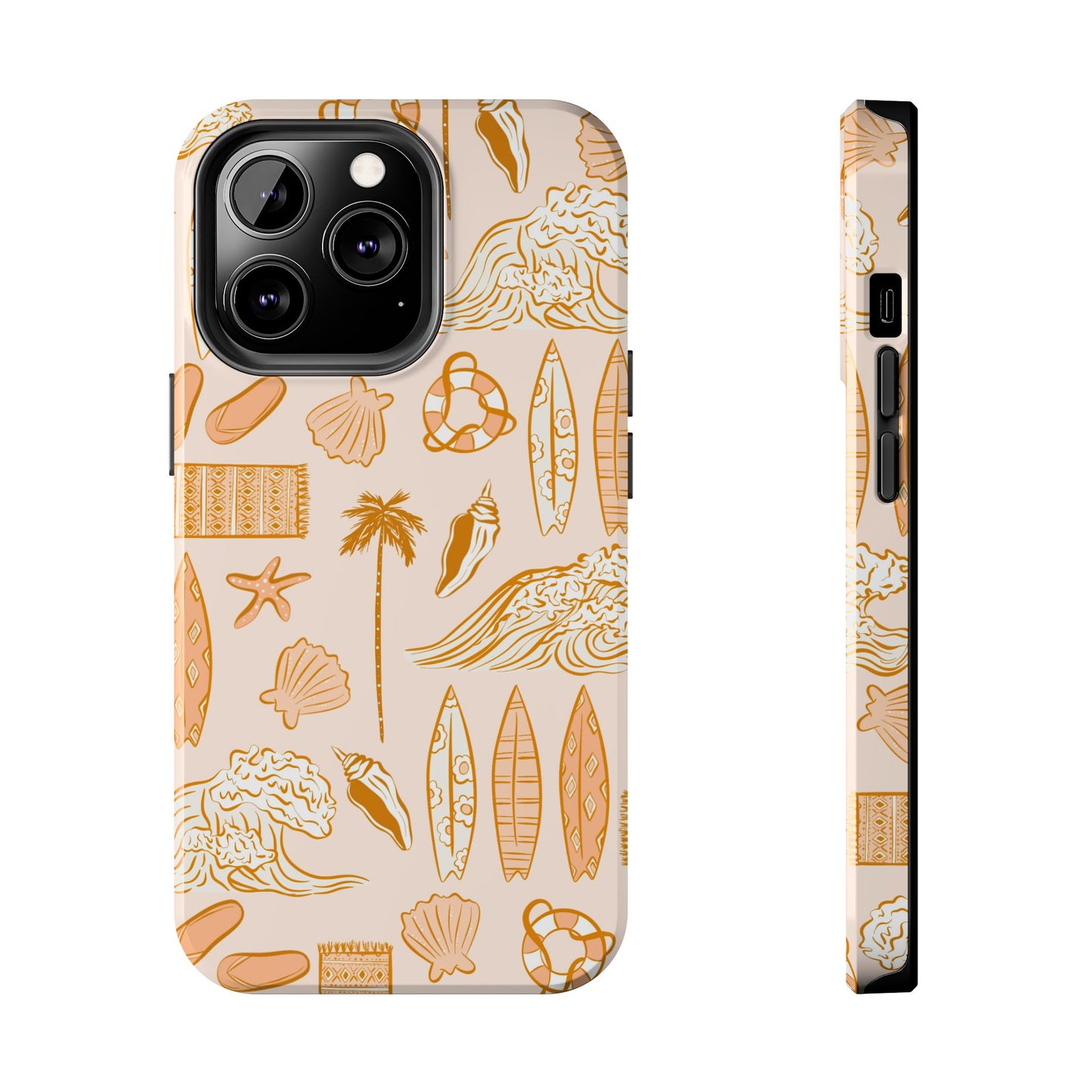 Surfboard Pattern Cell Phone Case