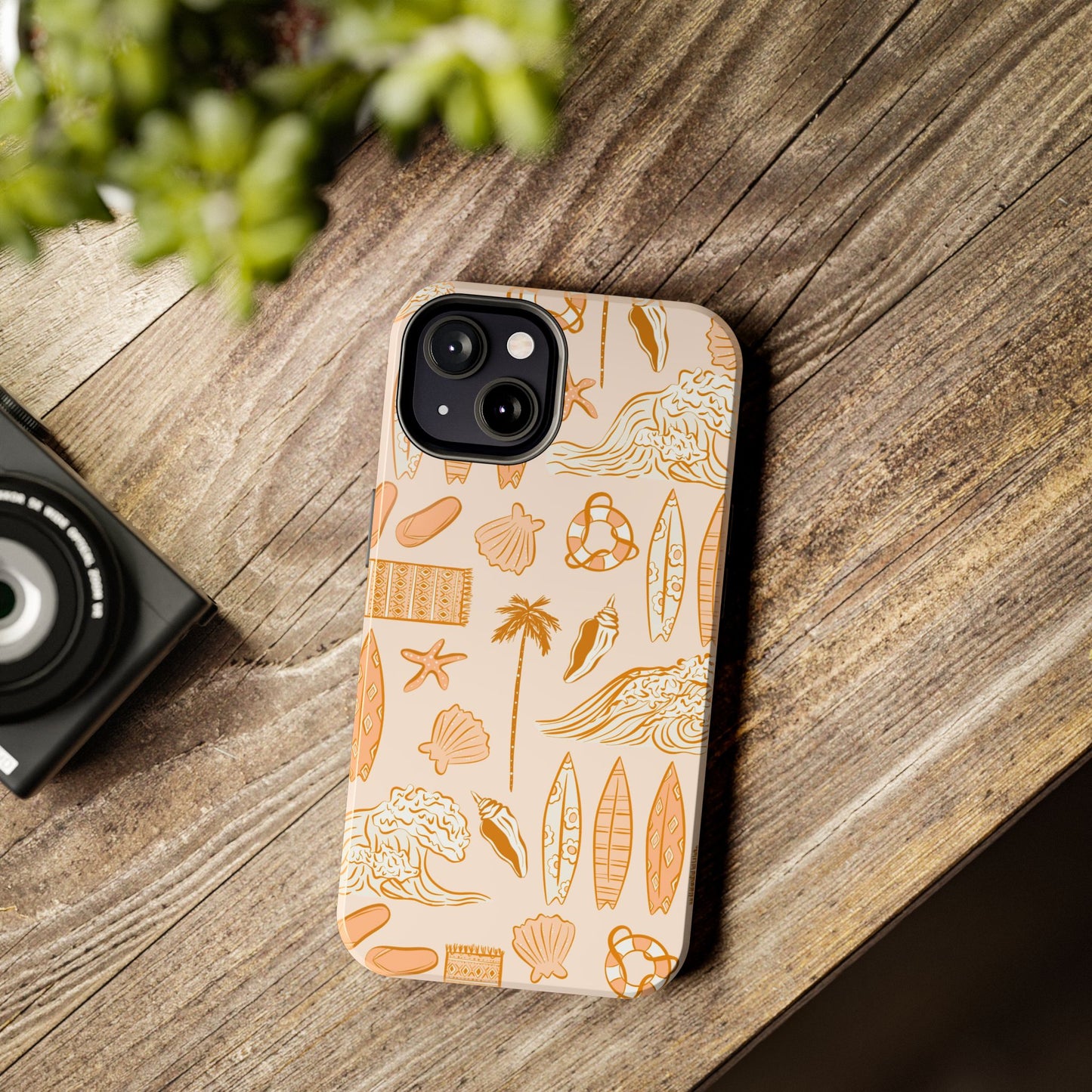 Surfboard Pattern Cell Phone Case