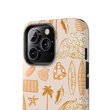 Surfboard Pattern Cell Phone Case