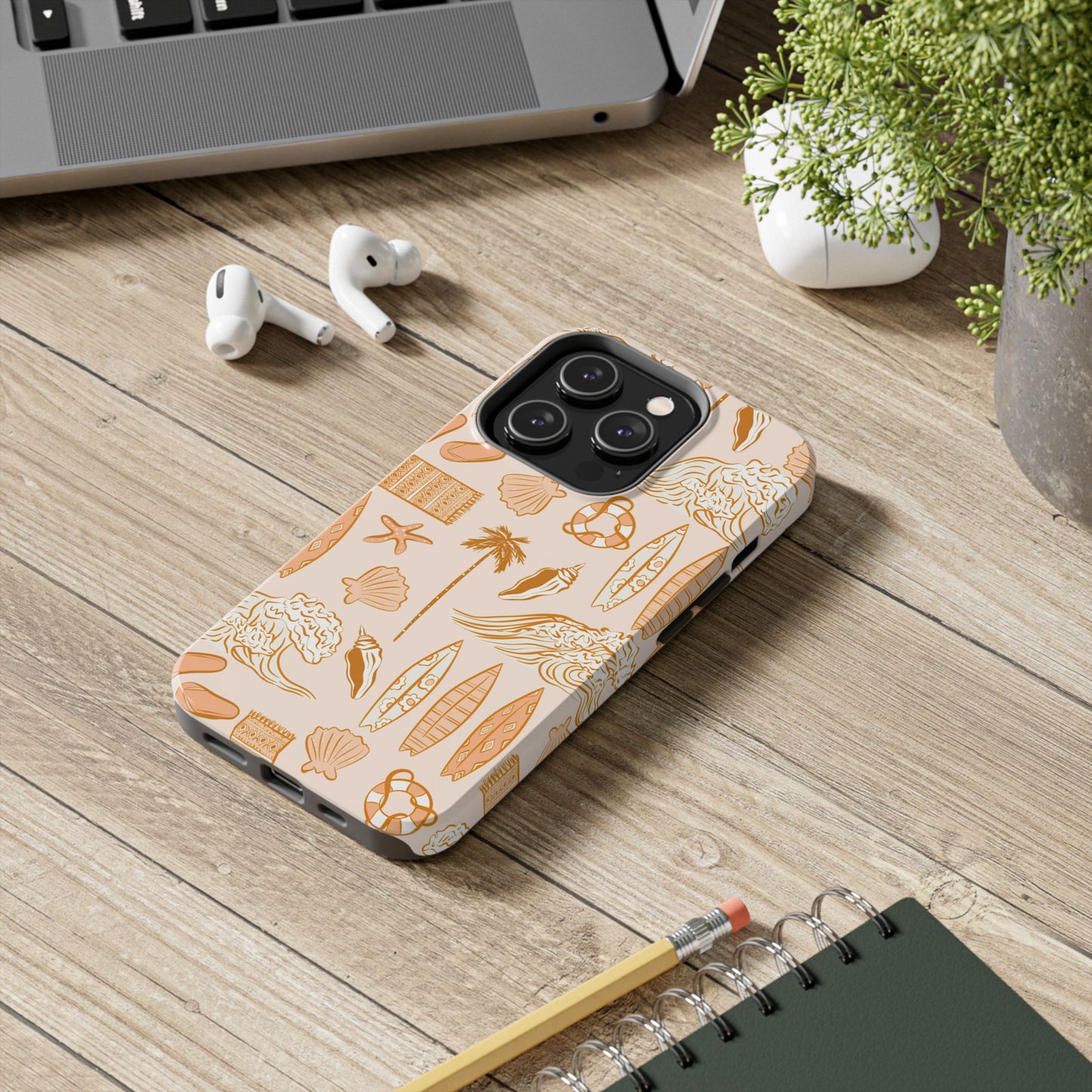 Surfboard Pattern Cell Phone Case