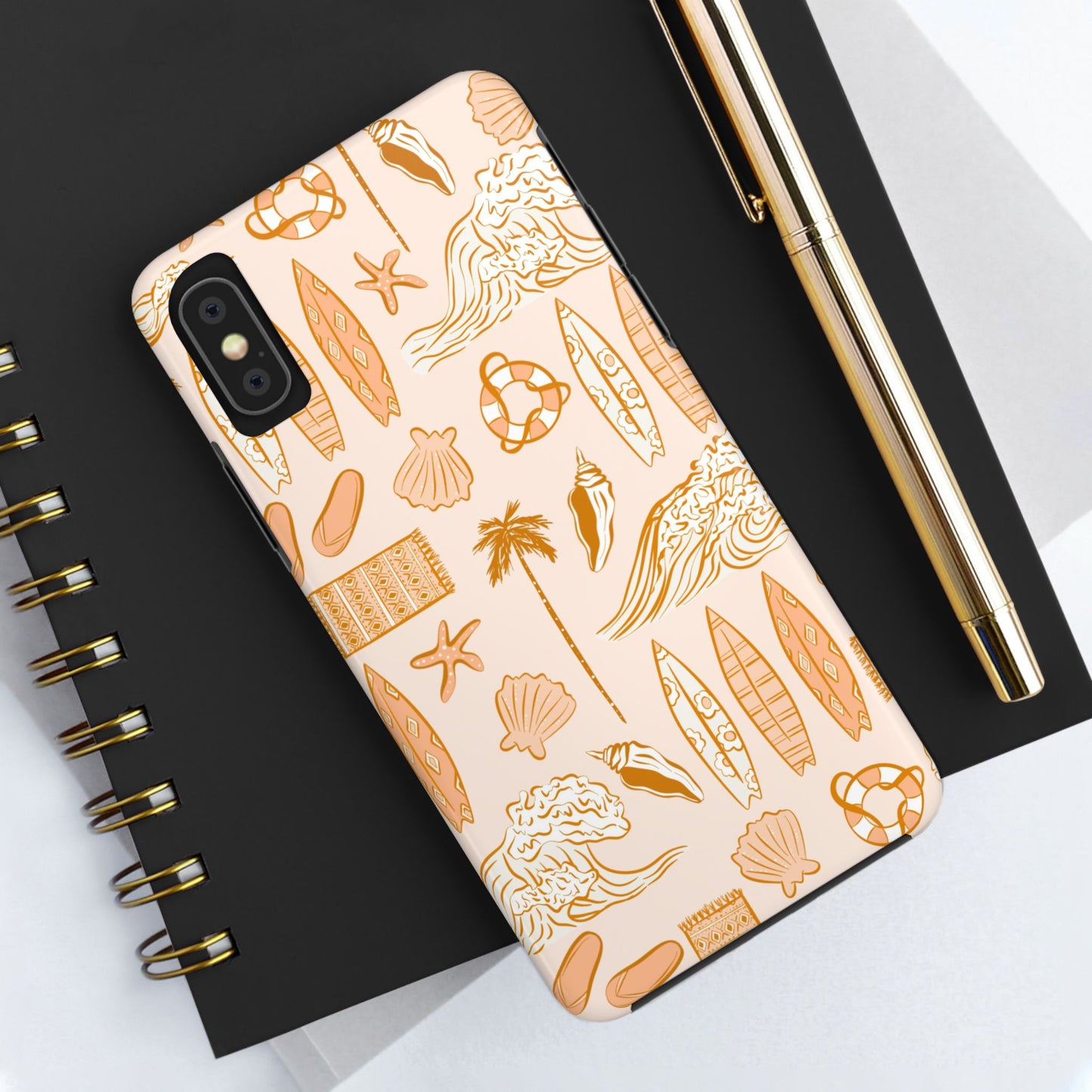 Surfboard Pattern Cell Phone Case