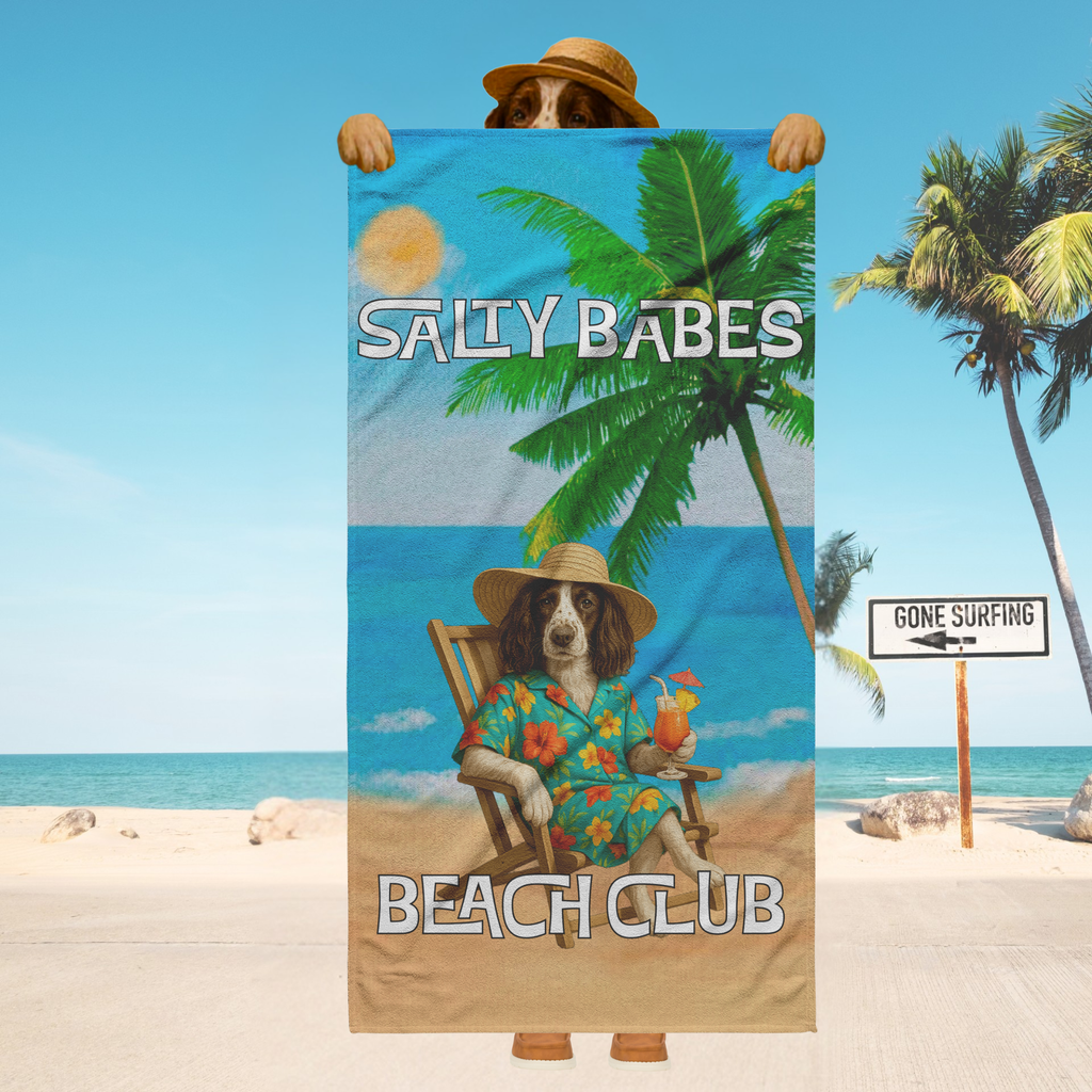 Salty Babes/Salty Dudes Personalized Beach Towel 30x60