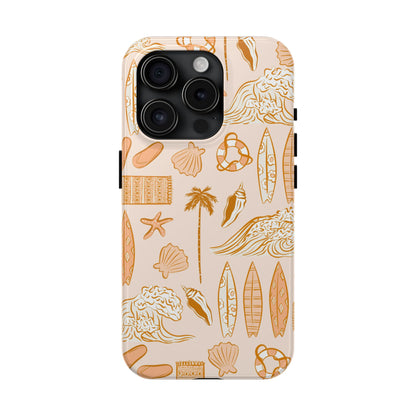 Surfboard Pattern Cell Phone Case