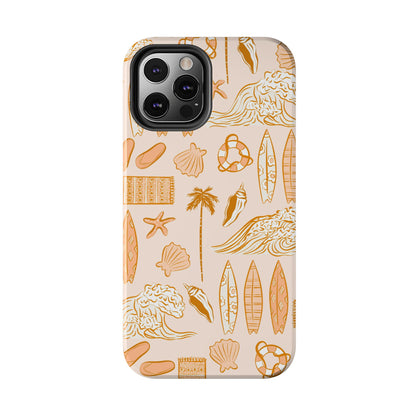 Surfboard Pattern Cell Phone Case