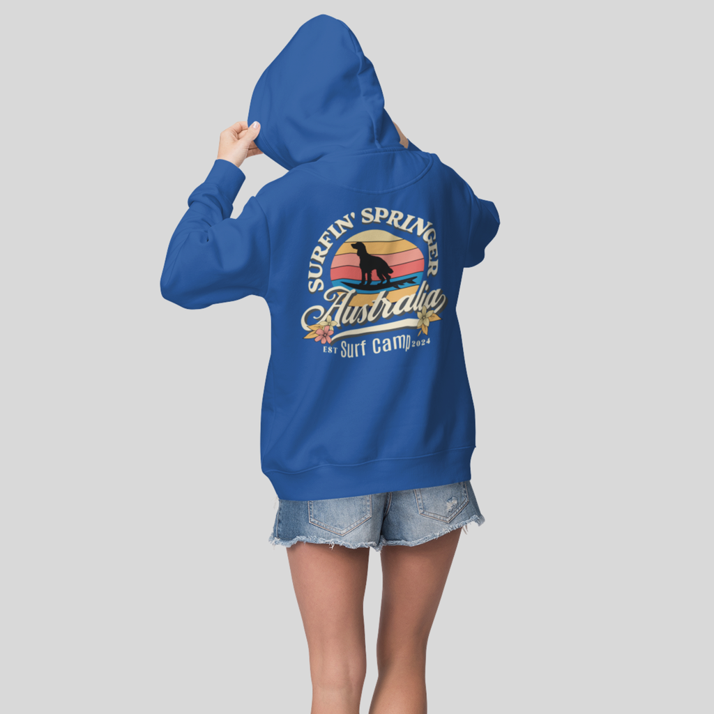 Surfin' Springer Surf Camp Australia Unisex Hoodie