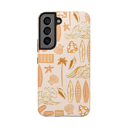 Surfboard Pattern Cell Phone Case