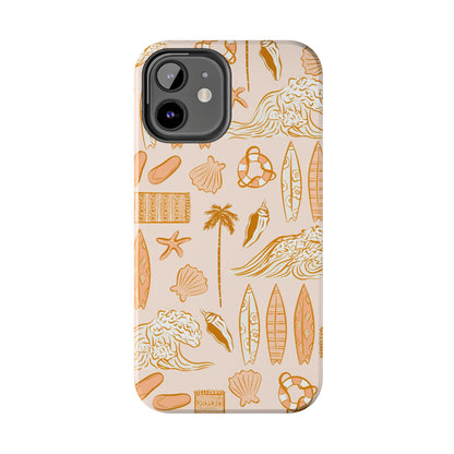 Surfboard Pattern Cell Phone Case