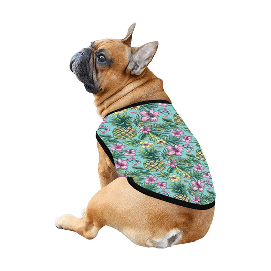 Tropical Pineapple Print Pet Tank Top