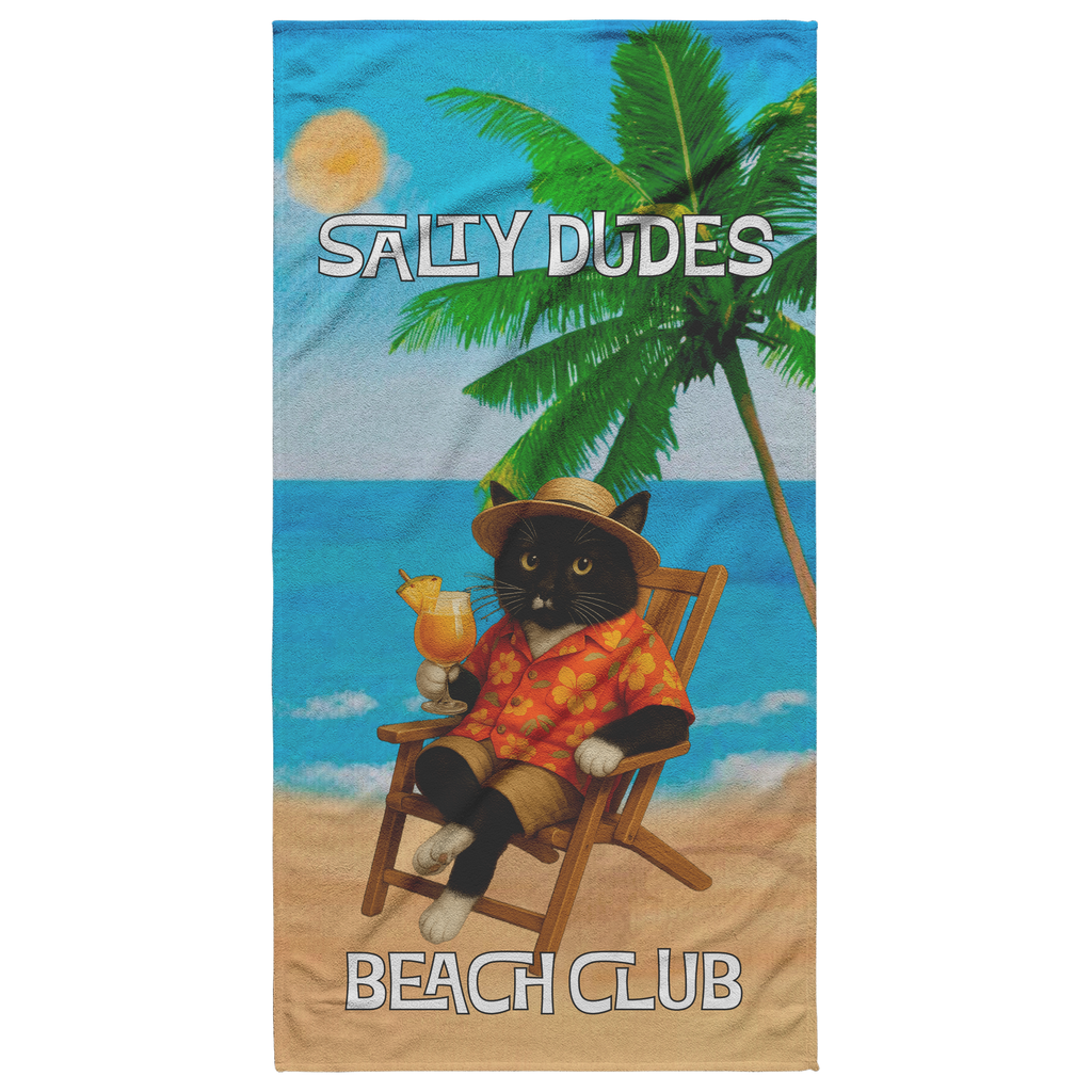 Salty Babes/Salty Dudes Personalized Beach Towel 30x60