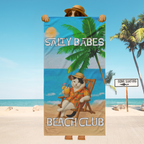 Salty Babes/Salty Dudes Personalized Beach Towel 30x60