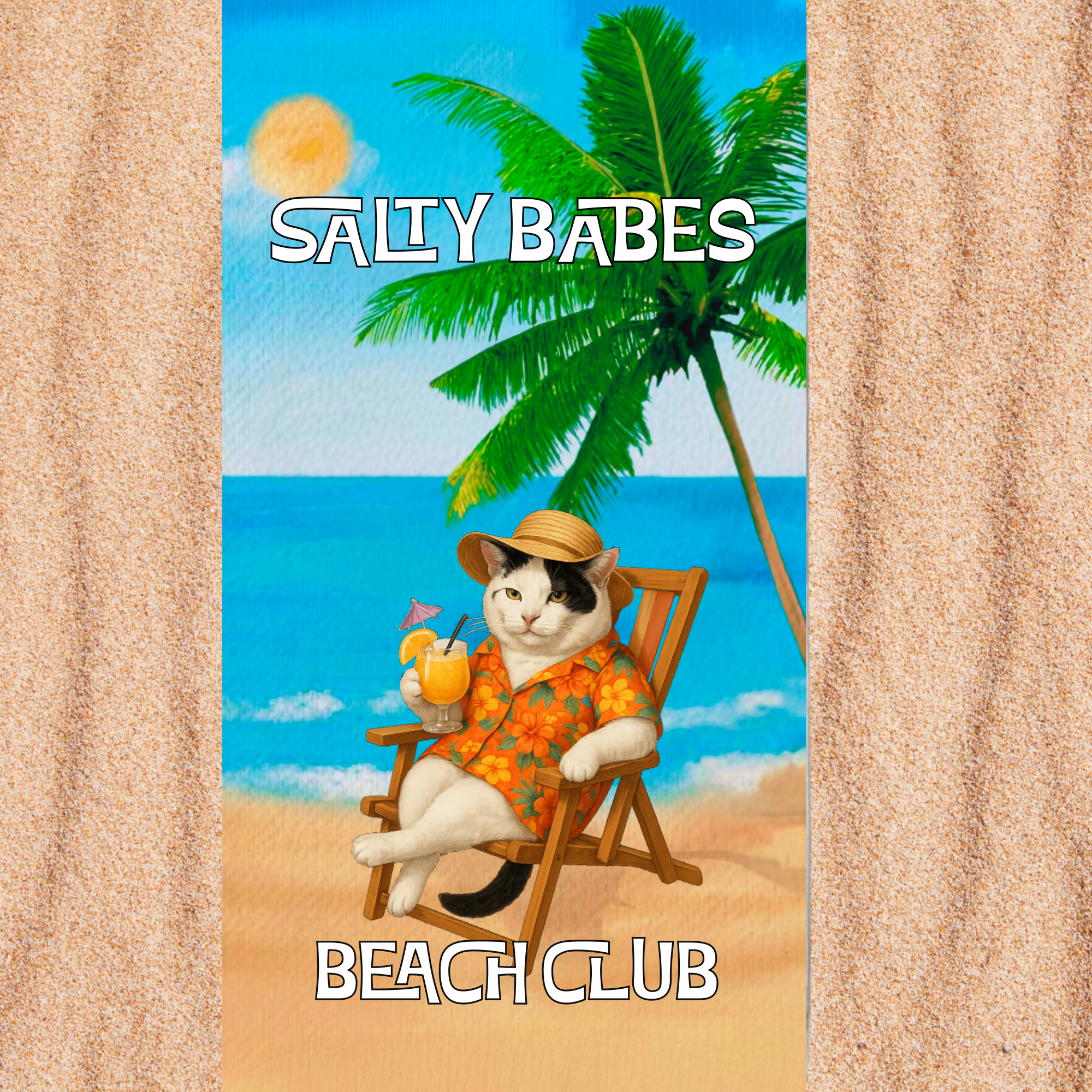Salty Babes/Salty Dudes Personalized Beach Towel 30x60