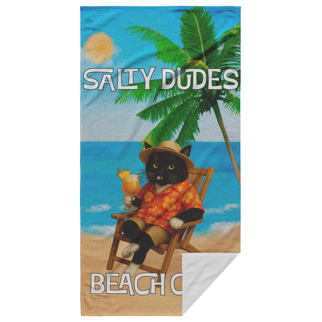 Salty Babes/Salty Dudes Personalized Beach Towel 30x60