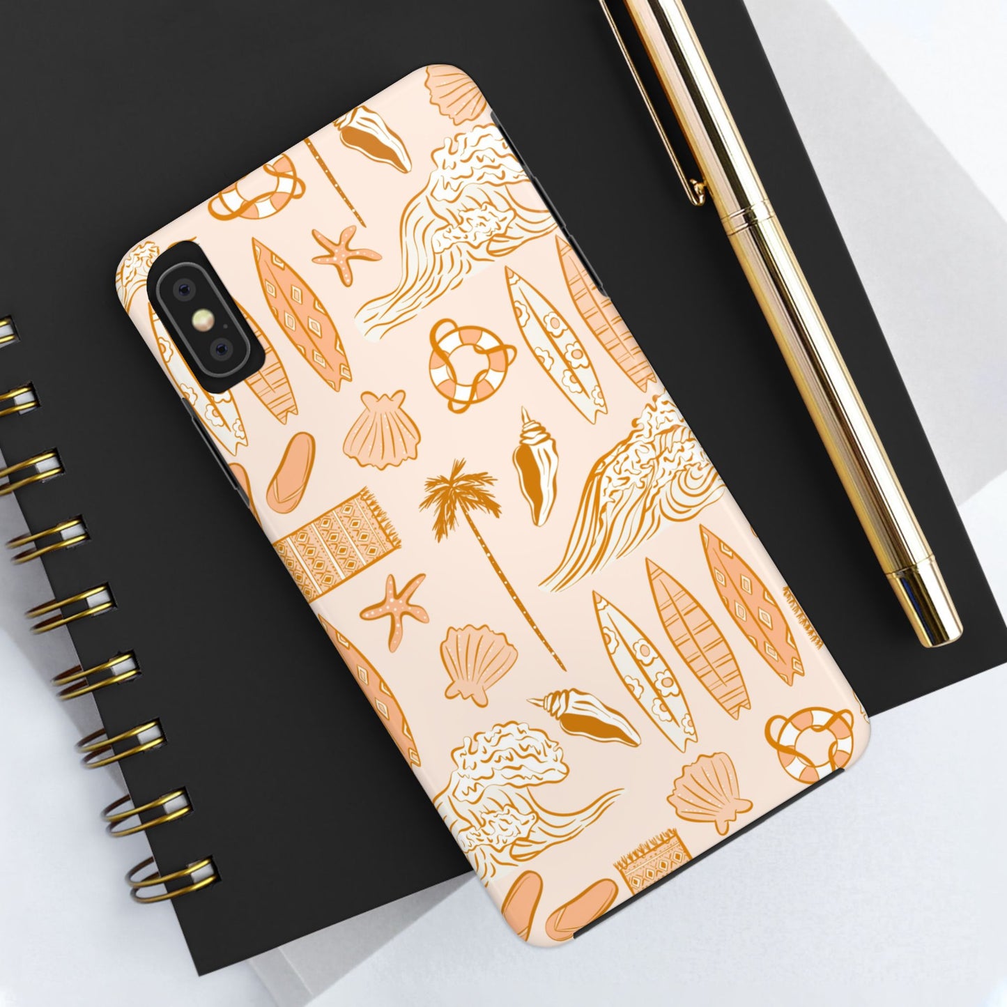 Surfboard Pattern Cell Phone Case