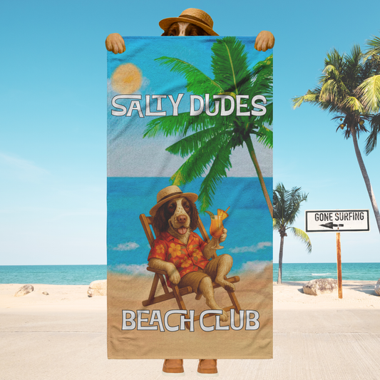 Salty Babes/Salty Dudes Personalized Beach Towel 30x60