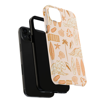 Surfboard Pattern Cell Phone Case