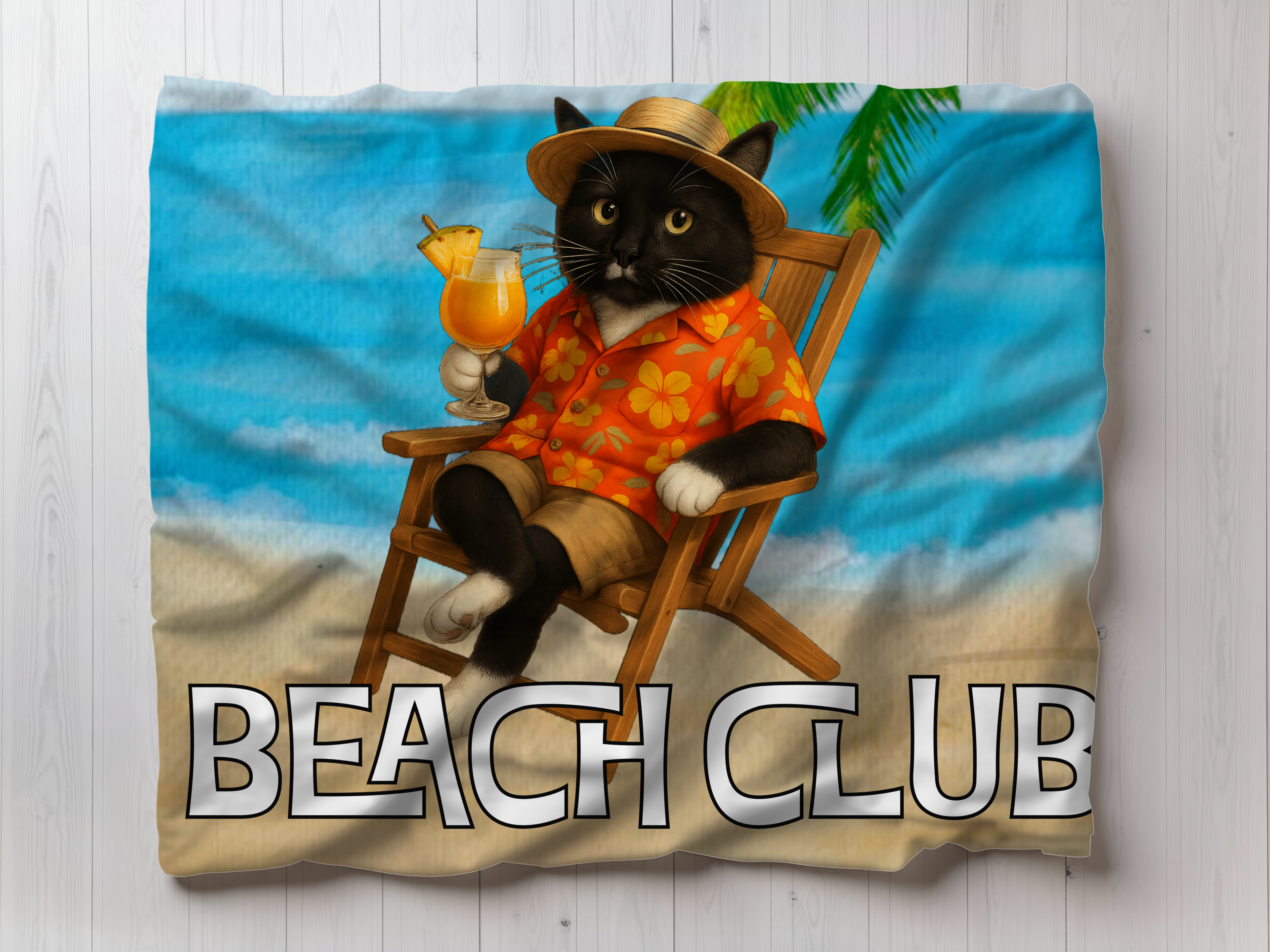 Salty Dudes and Salty Babes Beach Club Personalized Sherpa/Fleece Blanket  60x80