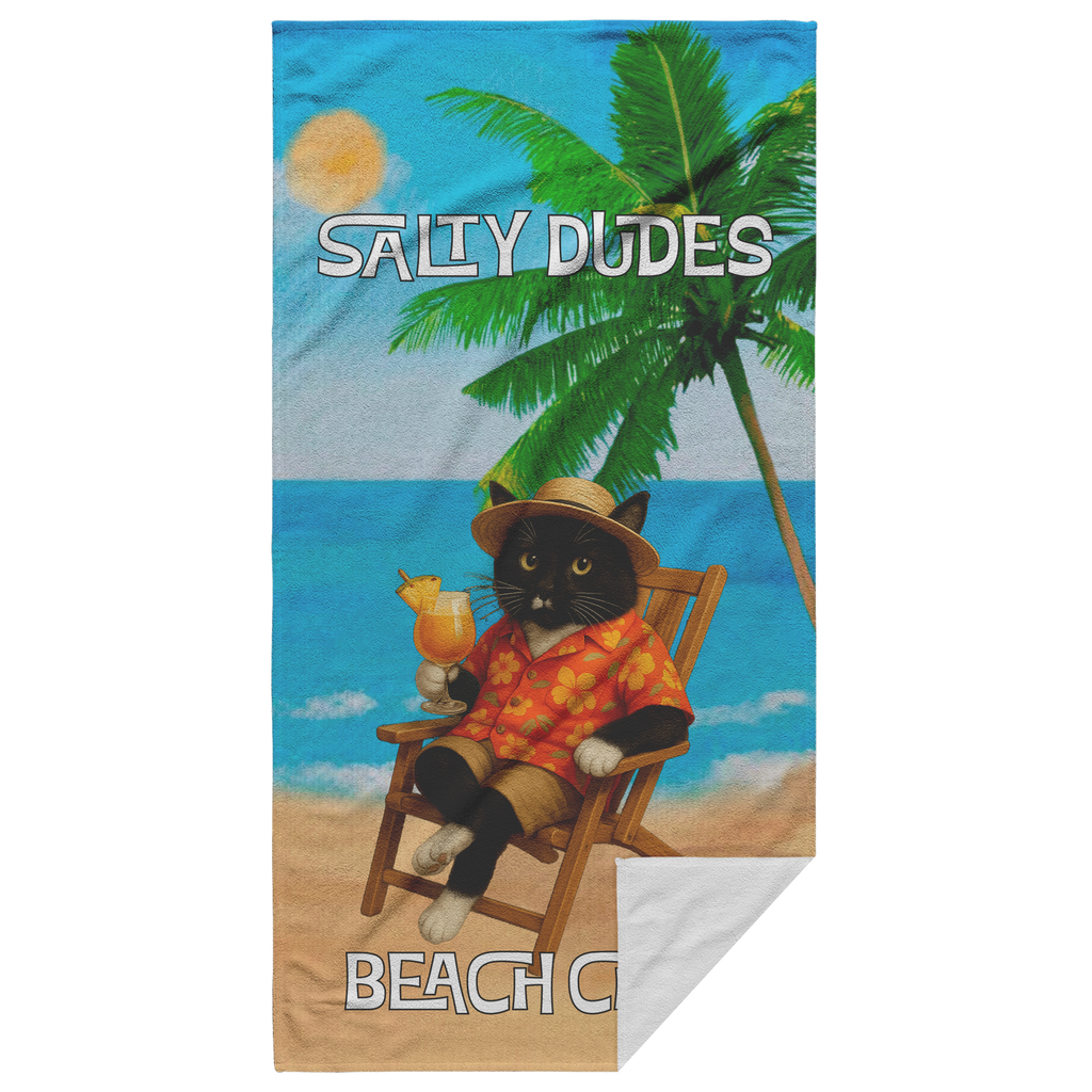 Salty Babes/Salty Dudes Personalized Beach Towel 30x60