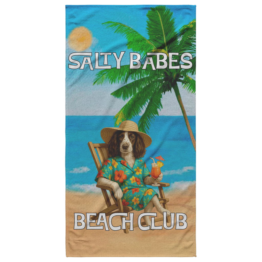 Salty Babes/Salty Dudes Personalized Beach Towel 30x60