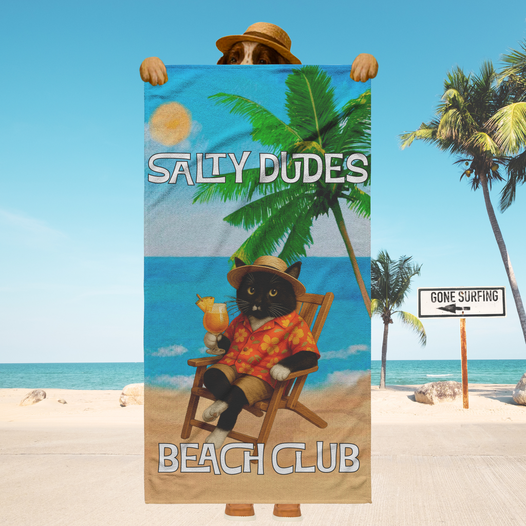 Salty Babes/Salty Dudes Personalized Beach Towel 30x60