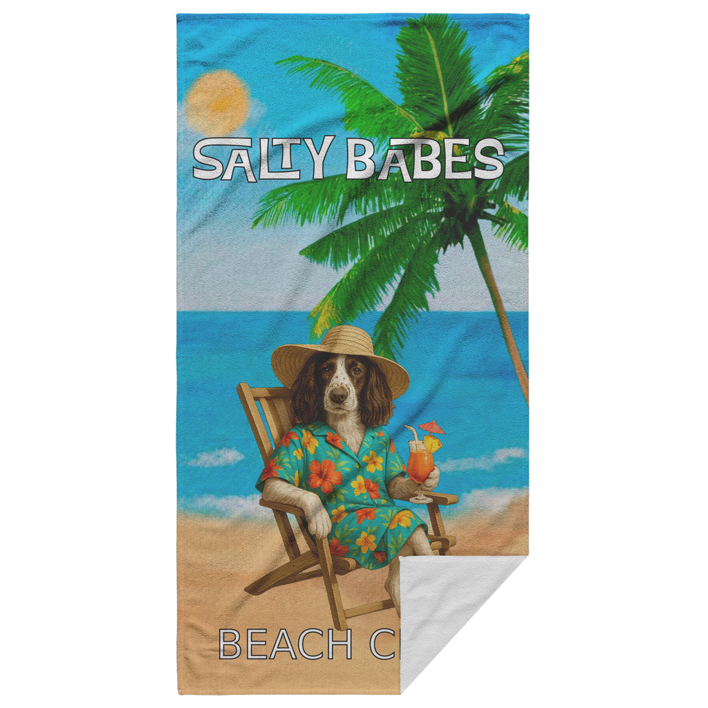 Salty Babes/Salty Dudes Personalized Beach Towel 30x60