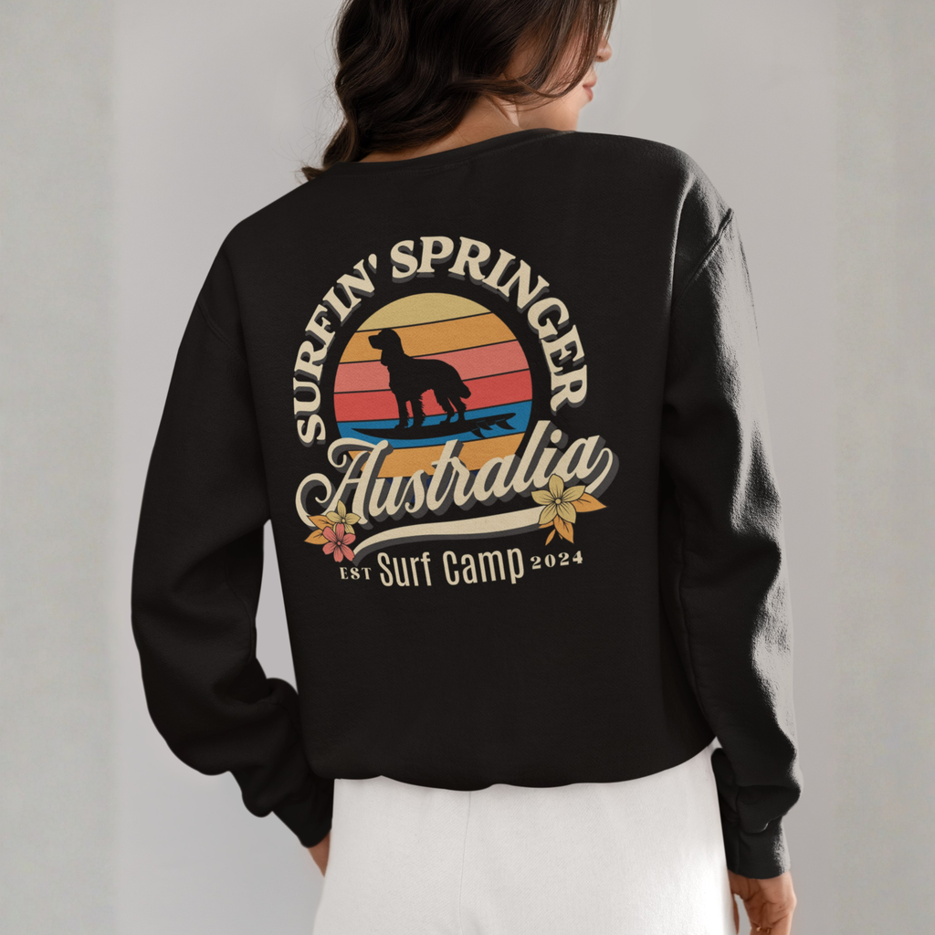 Surfin' Springer Surf Camp Australia Unisex Sweatshirt
