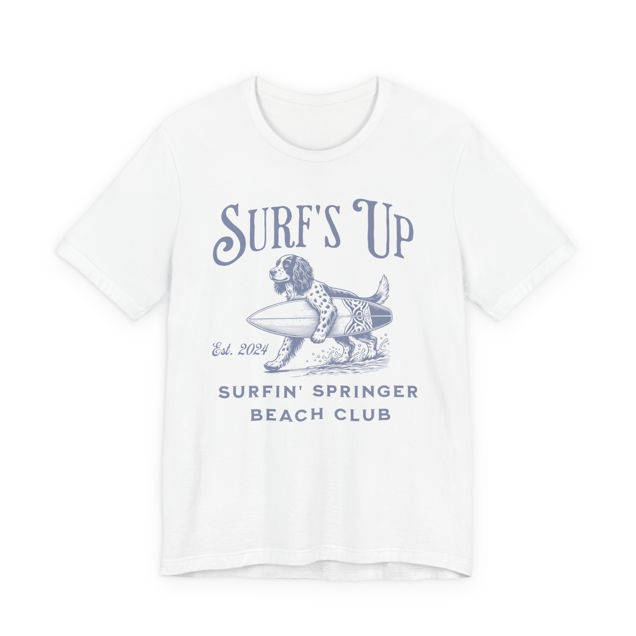 Surf's Up Surfin' Springer Beach Unisex  T-Shirt