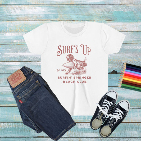 Surf's Up Surfin' Springer Beach Club Youth T-shirt