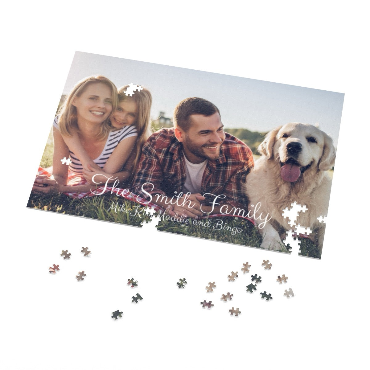 Personalized Jigsaw Puzzle with Tin