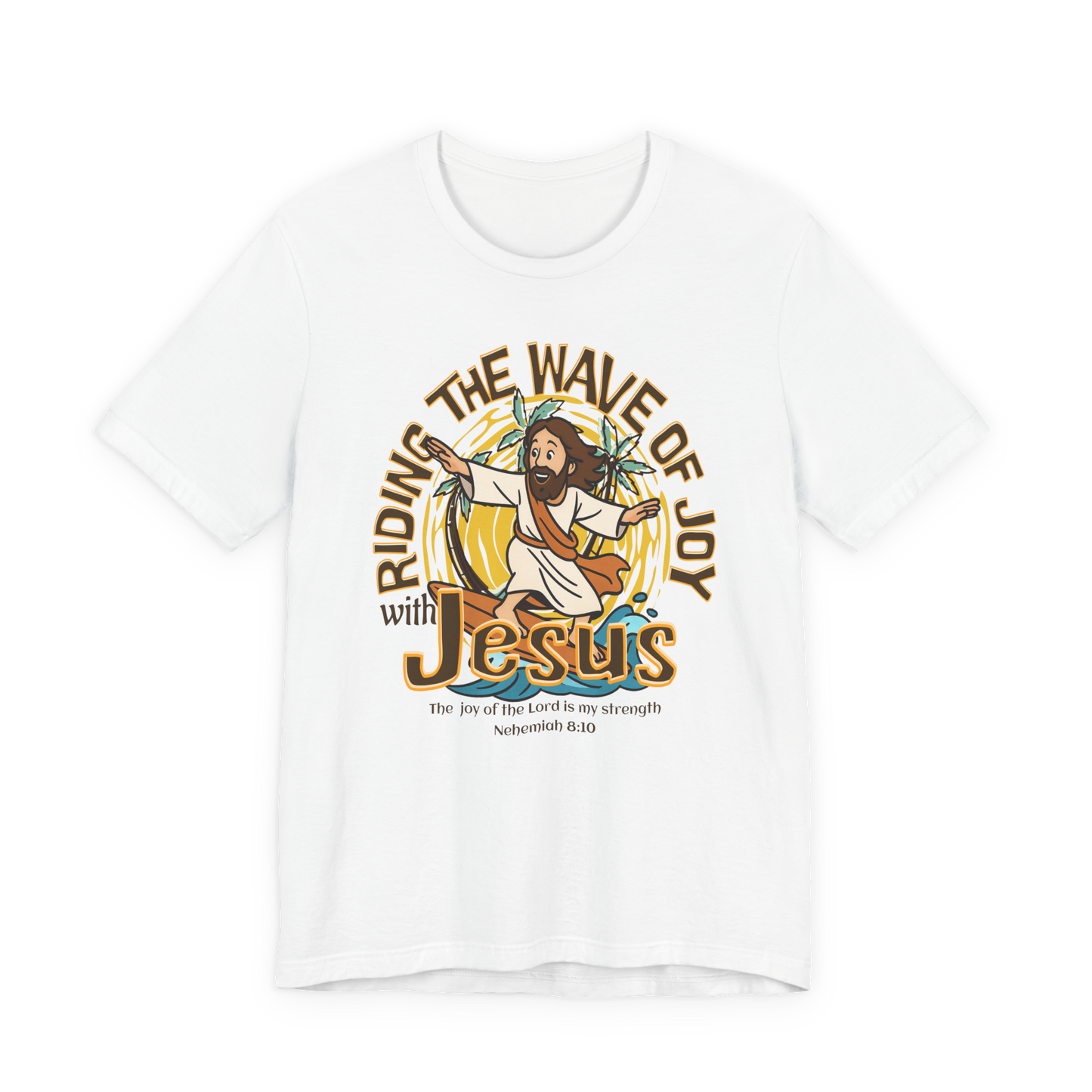 Riding the Wave of Joy with Jesus Unisex T-Shirt