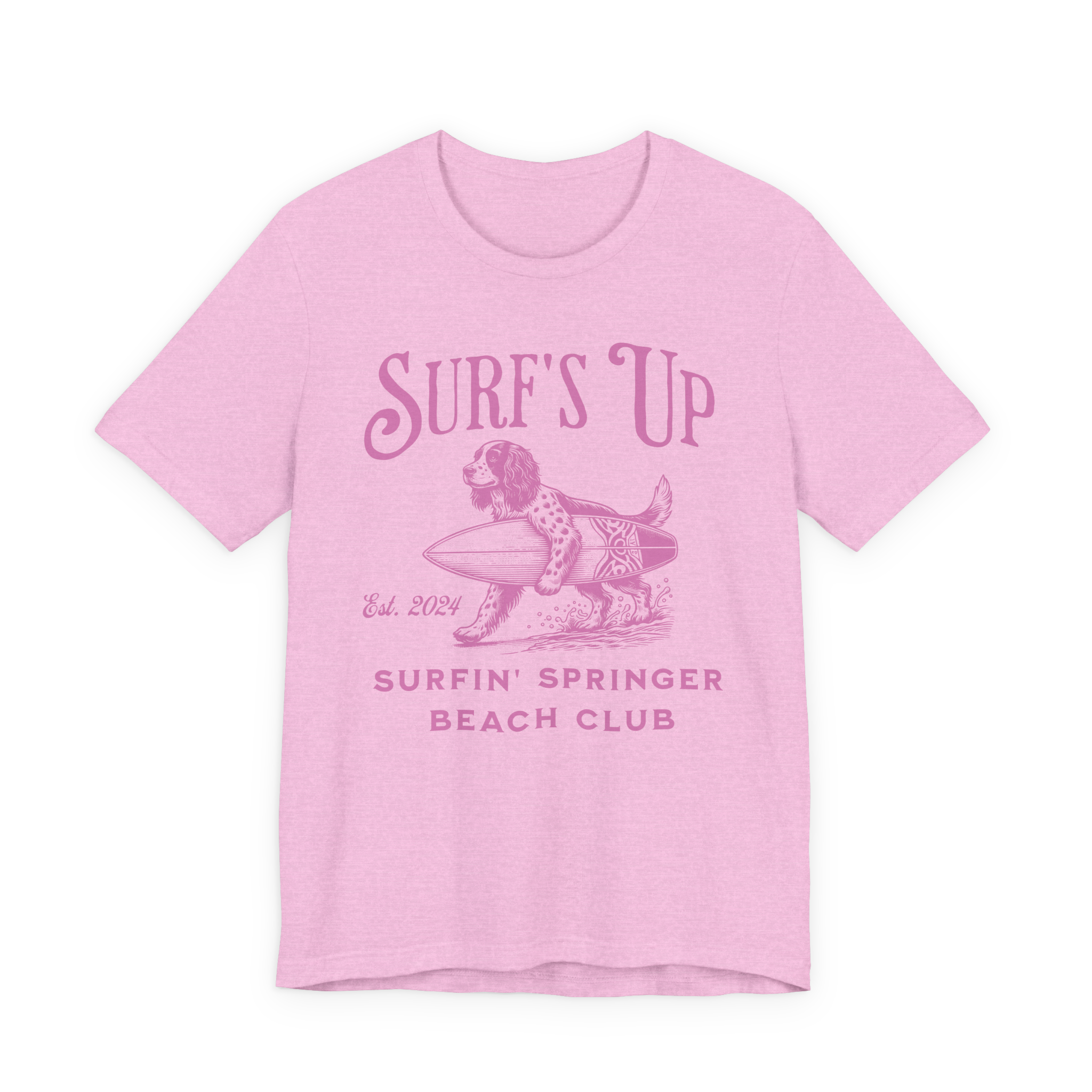 Surf's Up Surfin' Springer Beach Unisex  T-Shirt