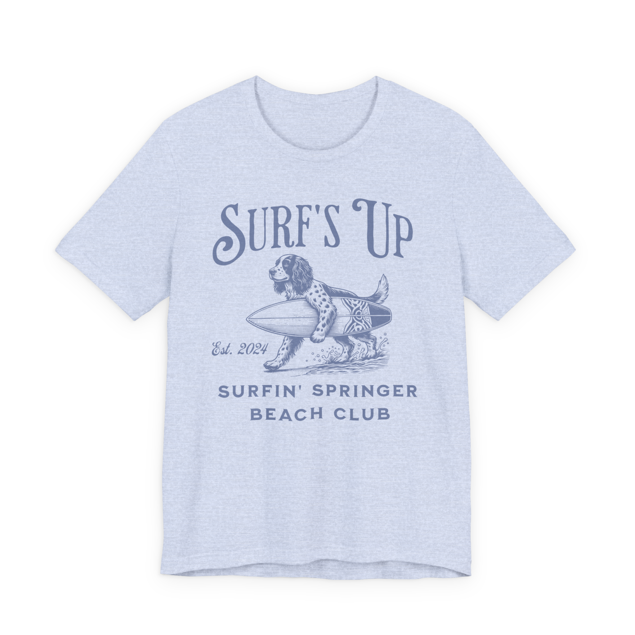 Surf's Up Surfin' Springer Beach Unisex  T-Shirt