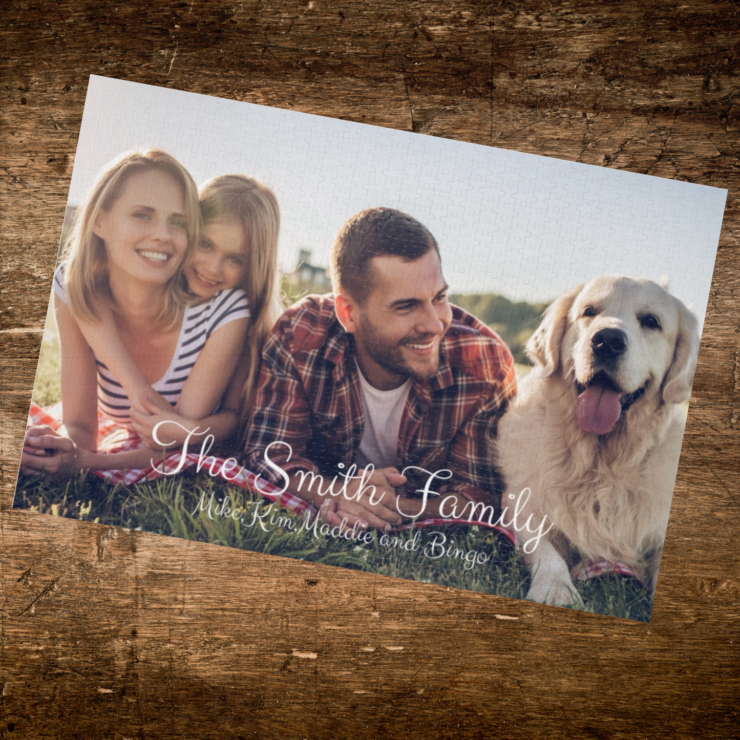 Personalized Jigsaw Puzzle with Tin