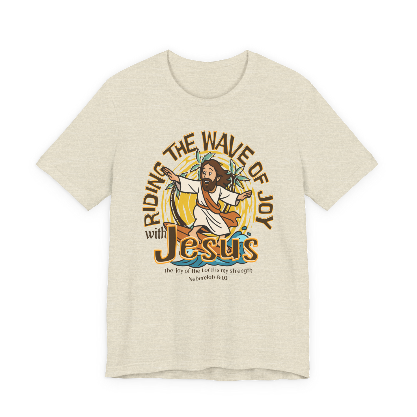 Riding the Wave of Joy with Jesus Unisex T-Shirt