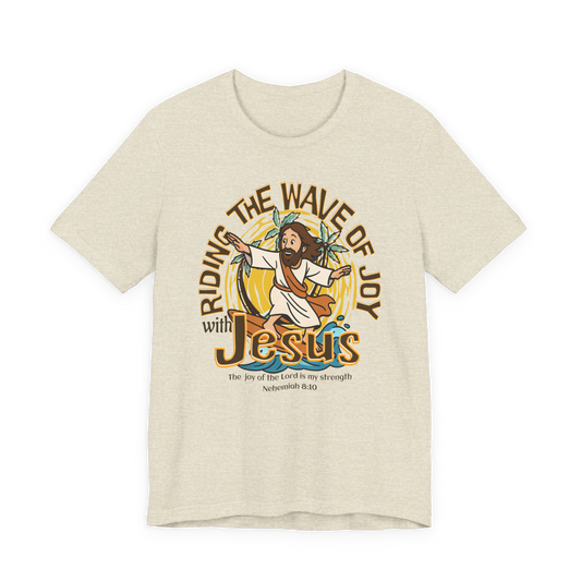 Riding the Wave of Joy with Jesus Unisex T-Shirt