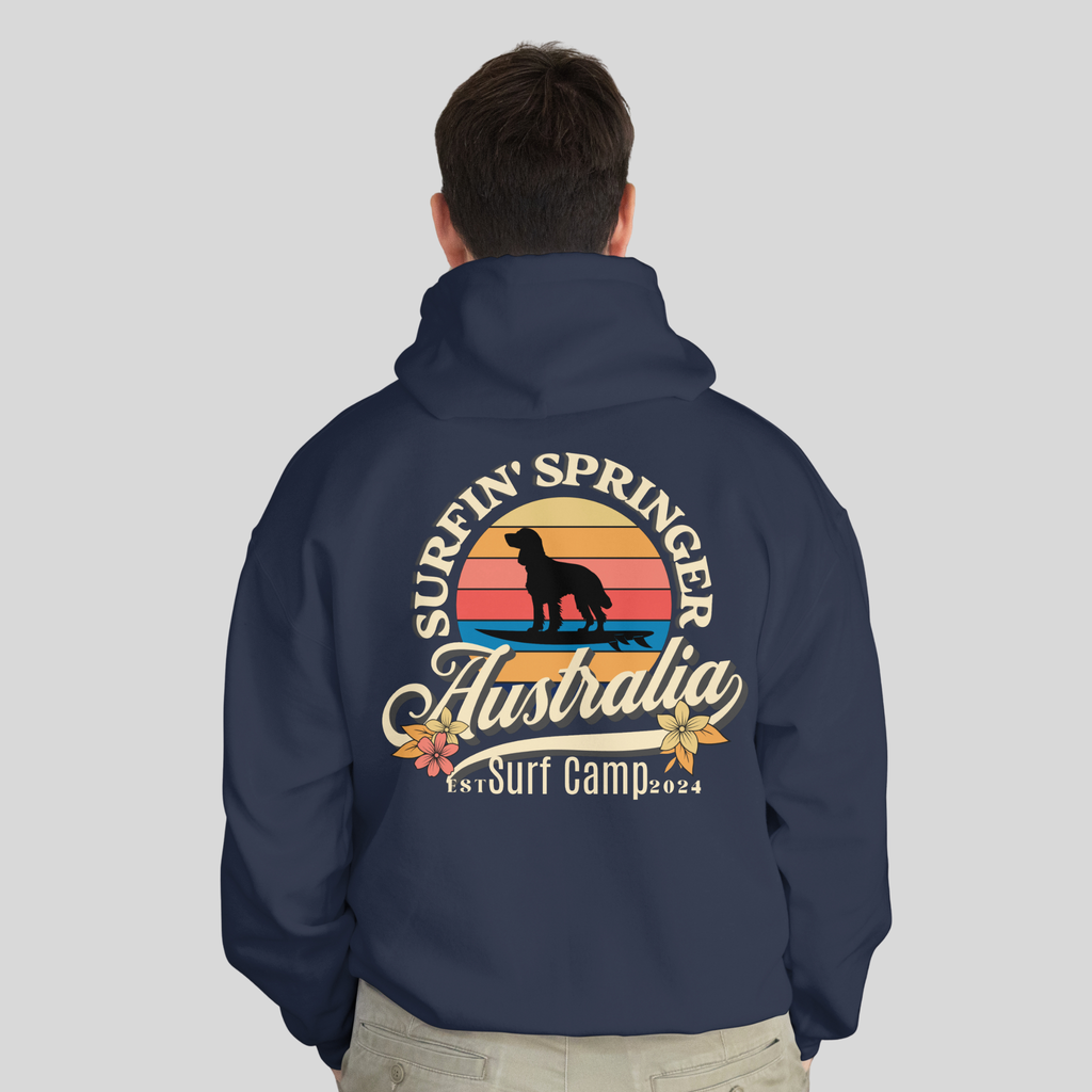 Surfin' Springer Surf Camp Australia Unisex Hoodie