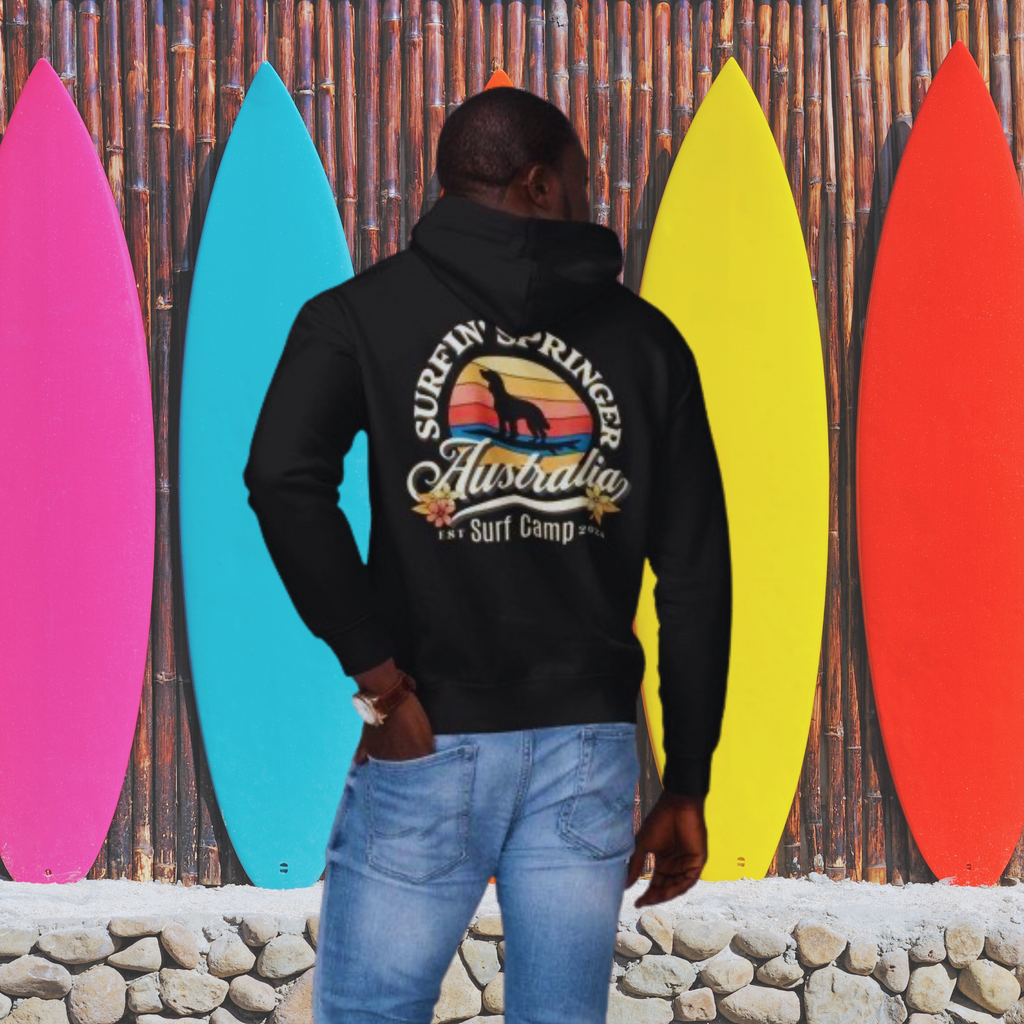Surfin' Springer Surf Camp Australia Unisex Hoodie