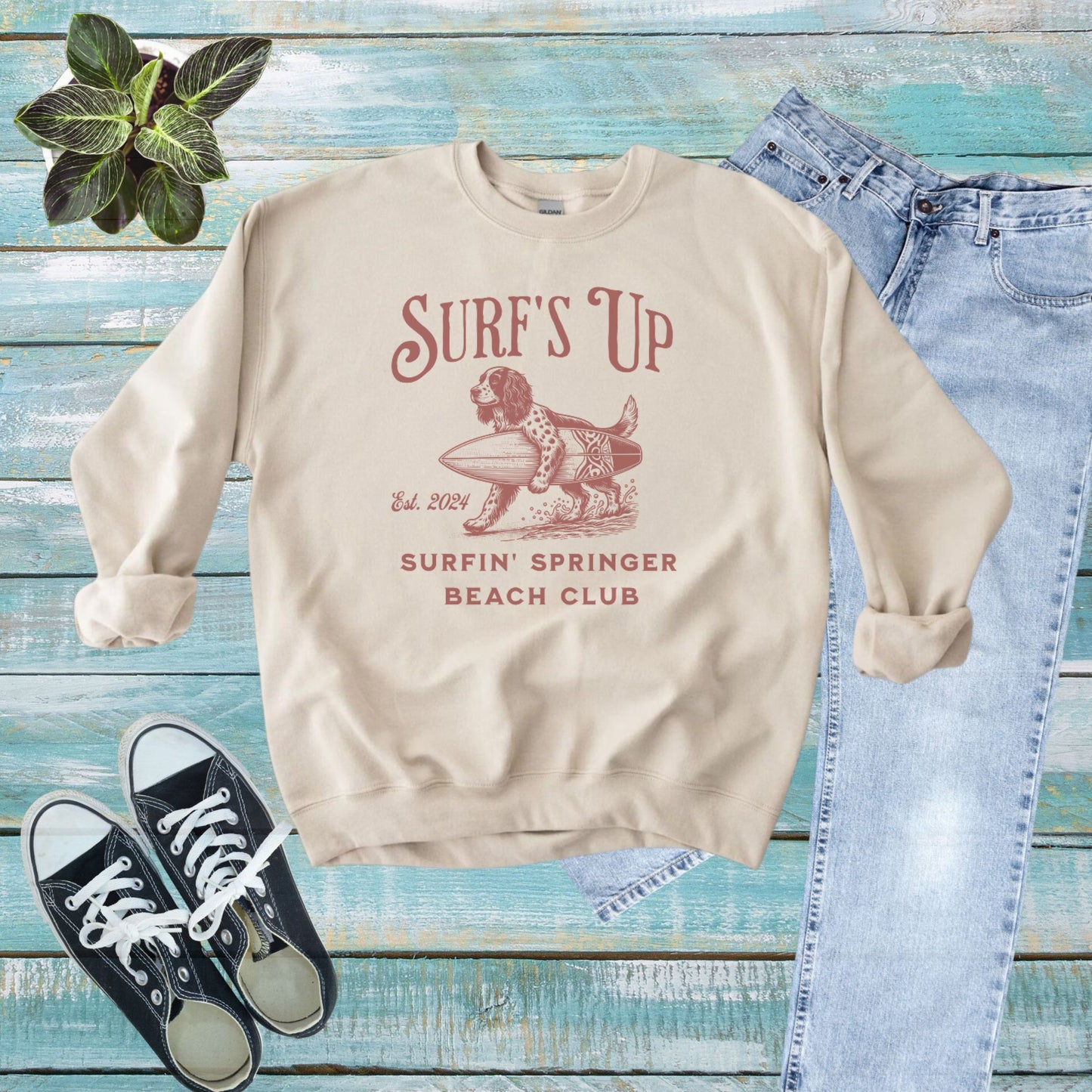 Surf's Up Springer Beach Club Sweatshirt