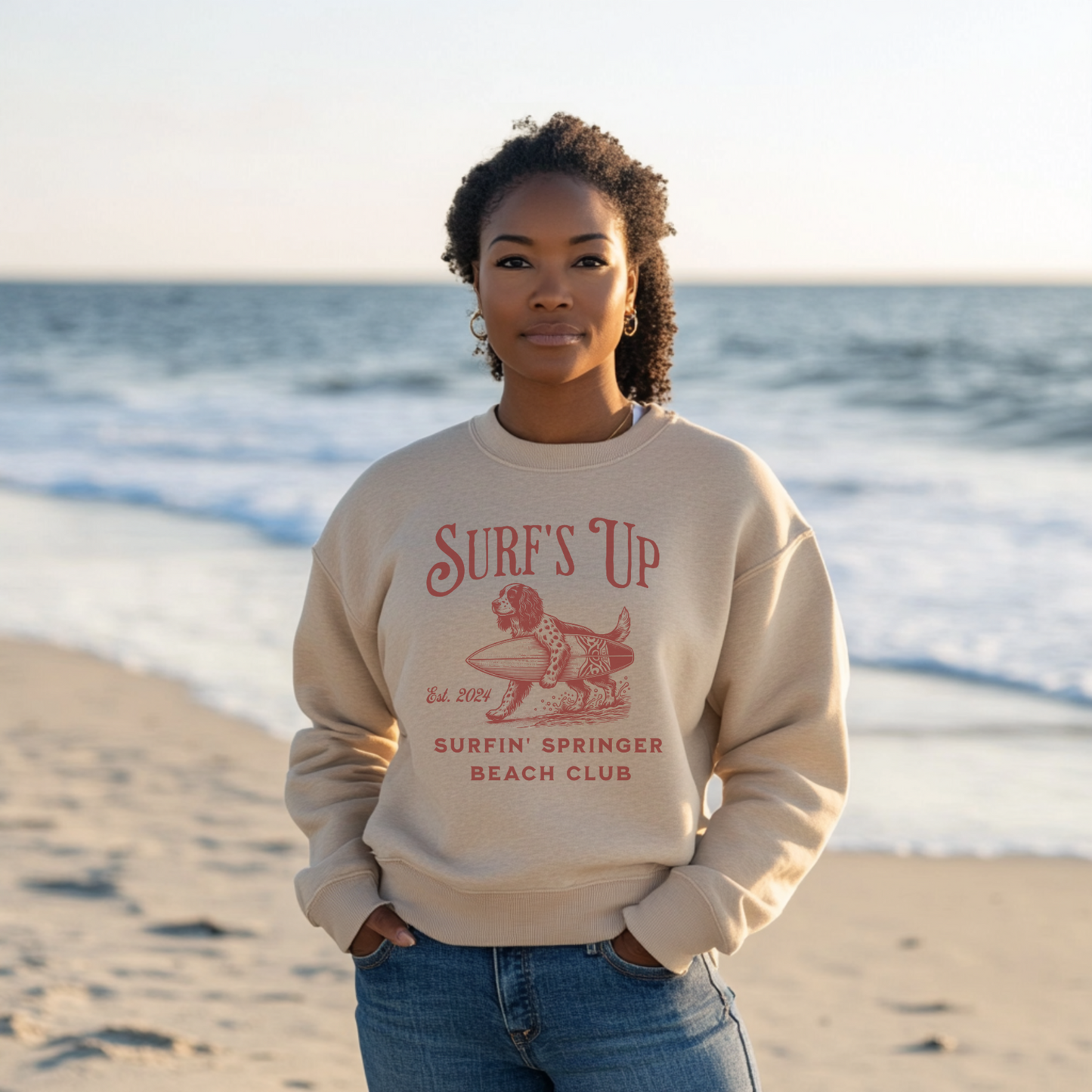 Surf's Up Springer Beach Club Sweatshirt