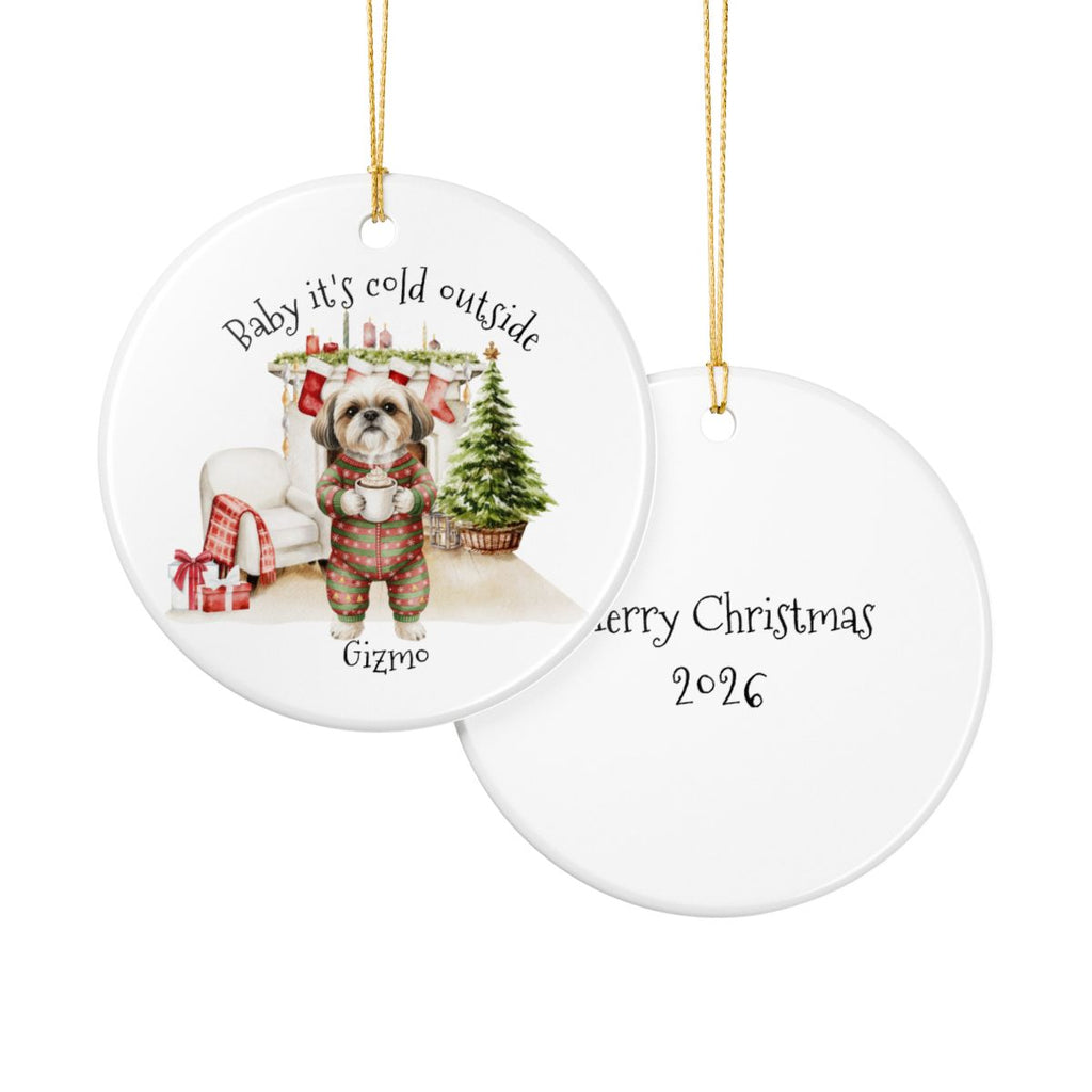 Personalized Ceramic Decoration Ornament, (1pc) – Attached design